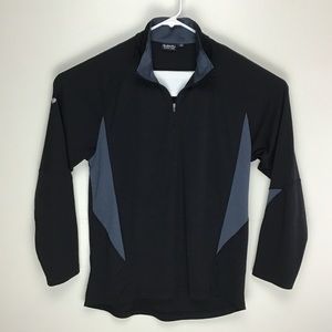 Subaru Black Label mens long sleeve quarter zip pullover large